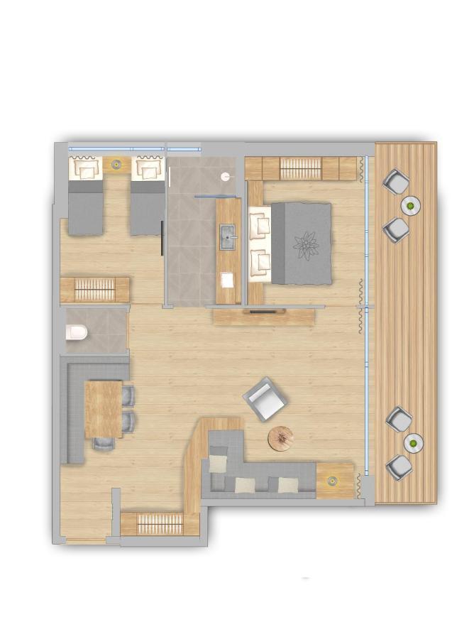 Hotel Edelweiss ザールバッハ・ヒンターグレム 部屋 写真
